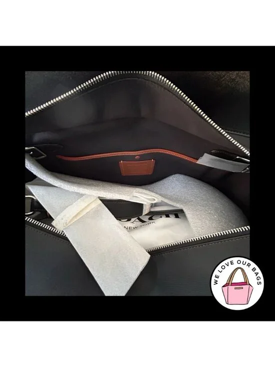 NWT New COACH EMPIRE 48 Glovetanned Loved Leather Black Brown Carryall Bag CBH47 - Picture 8 of 9